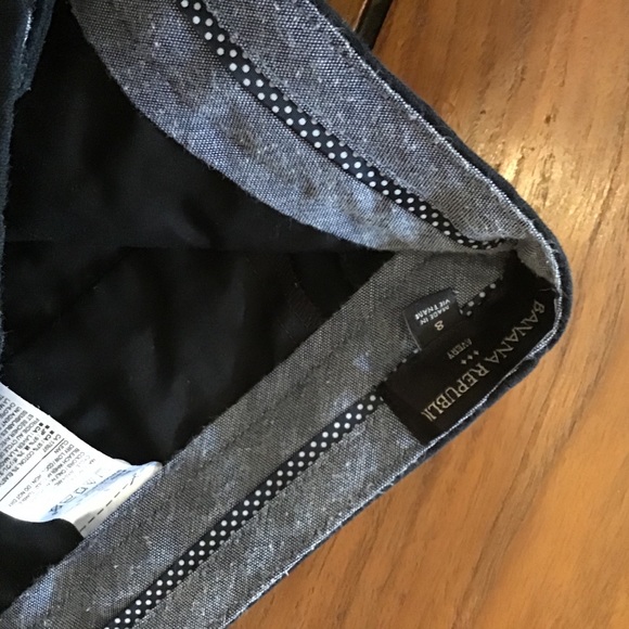 BANANA REPUBLIC Avery crop Navy sz 8 - Picture 2 of 3